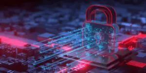 Cyber Security Ransomware Email Phishing Encrypted Technology, Digital Information Protected Secured