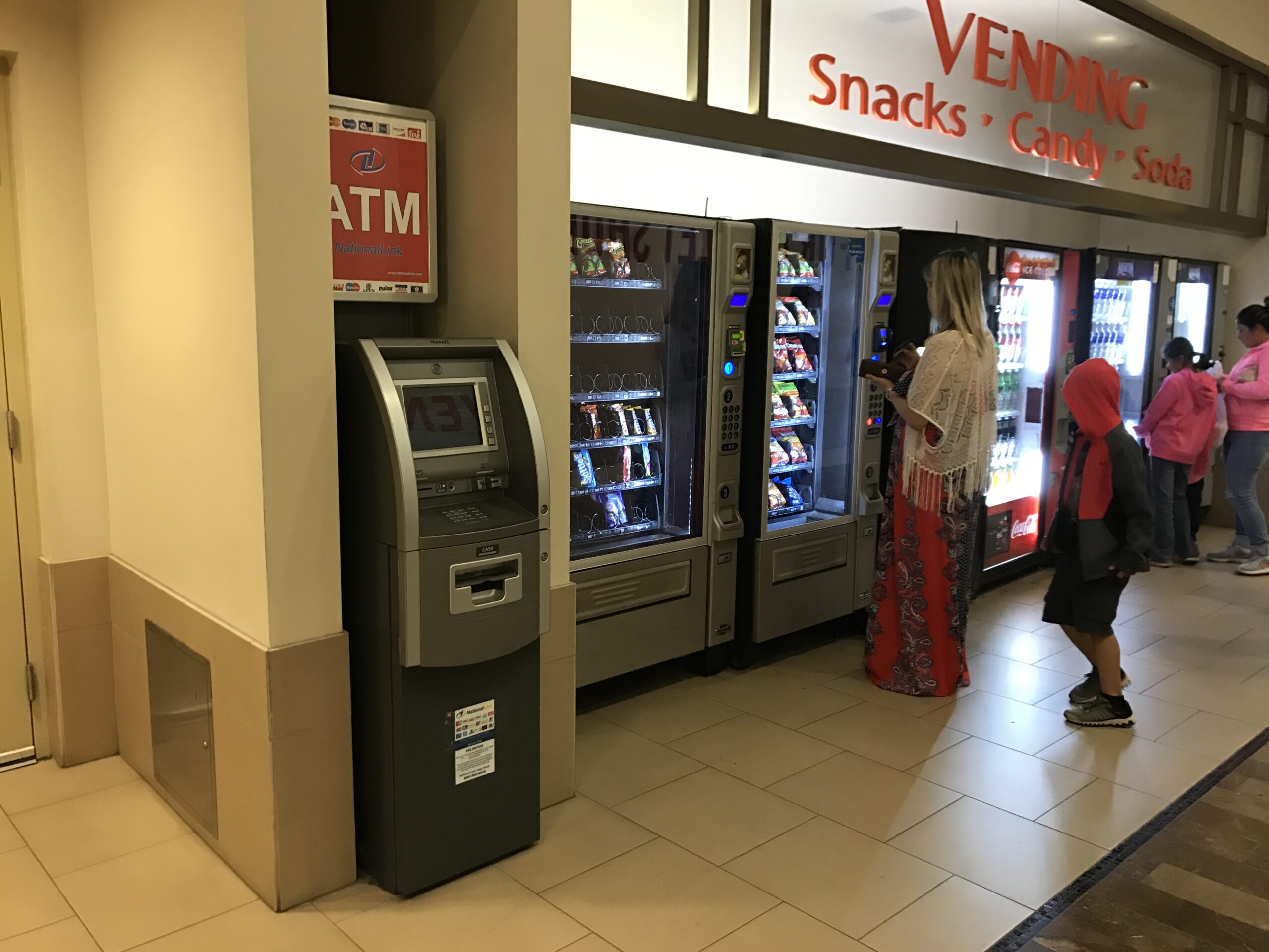 ATM placement with topper at shopping center photo near ...